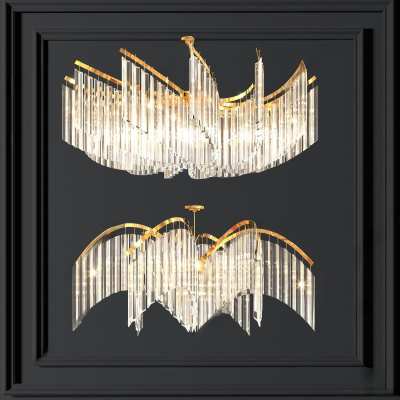 现代水晶灯3D模型下载